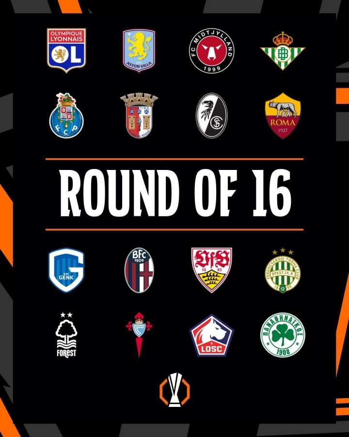 皇冠体育-【实时更新】欧联淘汰赛抽签：博洛尼亚vs罗马，斯图加特vs波尔图